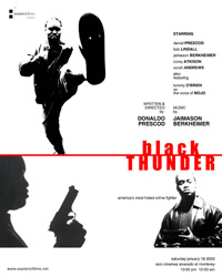 Black Thunder Movie Poster by Stephanie Whigham