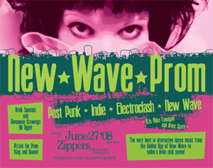 New Wave Prom Flyer